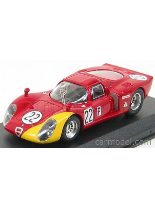 Best-Model - Alfa Romeo 33.2 N 22 Daytona 1968 Casoni - Biscardi Red Yellow