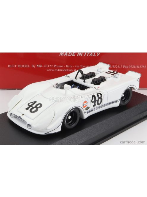 Best-Model - Porsche 908/02 Flunder Spider N 48 2Nd 12H Sebring 1970 Steve Mcqueen - P.Revson White