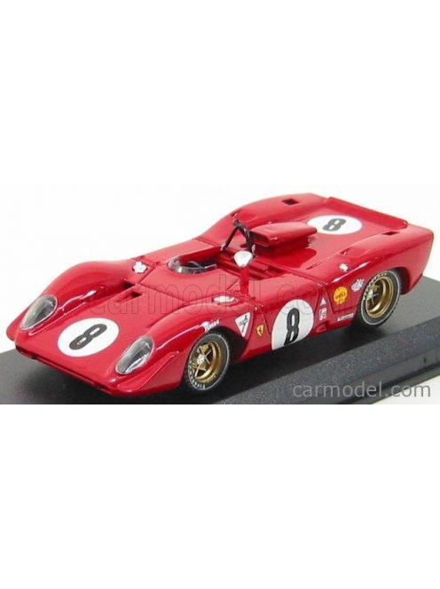 Best-Model - Ferrari 312 P Spider N 8 1000Km Spa 1969 Rodriguez - Piper Red