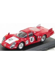   Best-Model - Alfa Romeo 33.2 Lm N 41 24H Le Mans 1968 Baghetti - Vaccarella Red White