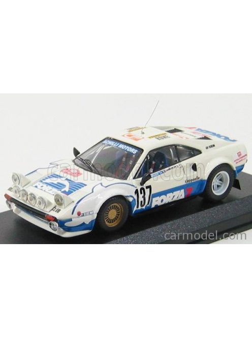 Best-Model - Ferrari 308 Gtb Gr N 137 Rally Montecarlo 1982 Zamborlini - Nenes White Blue