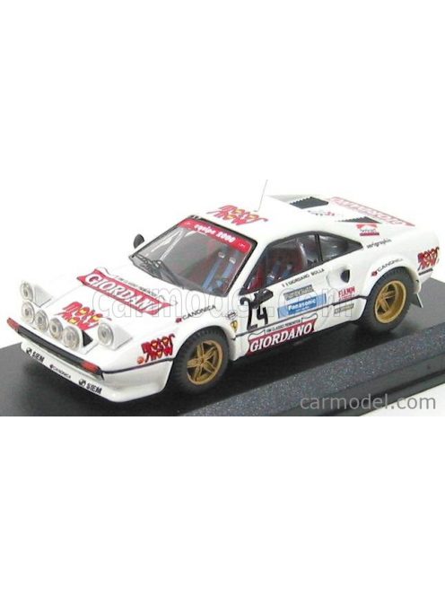 Best-Model - Ferrari 308 Gtb Gr.4 N 24 Rally Della Luna 1980 Giordano - Bolla White