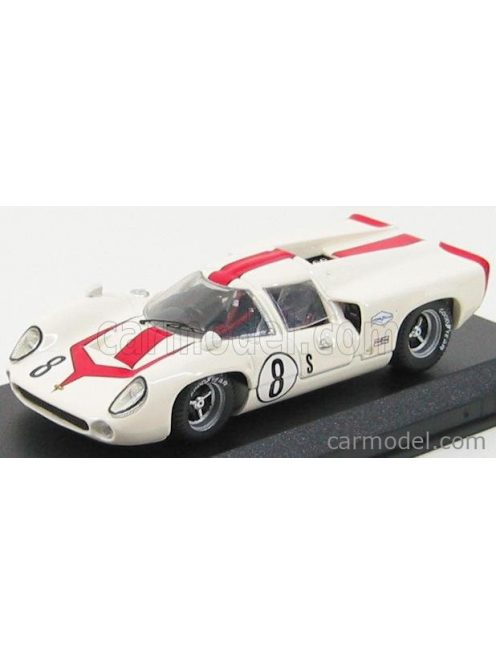 Best-Model - Lola T70 Coupe N 8 Sebring 1968 L.Motschenbacher White Red