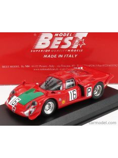   Best-Model - Alfa Romeo 33.2 N 16 Nurburgring 1968 I.Giunti - N.Galli Red Green