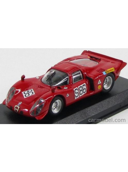 Best-Model - Alfa Romeo 33.2 Coupe N 86 Nurburgring 1969 Vaccarella - De Adamich Red