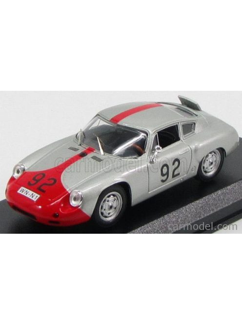 Best-Model - Porsche 356 Carrera Abarth Gtl N 92 6Th Assoluto - Winner Categoria Gran Turismo Targa Florio 1961 P-E.Strahle - A.Pucci Silver Red