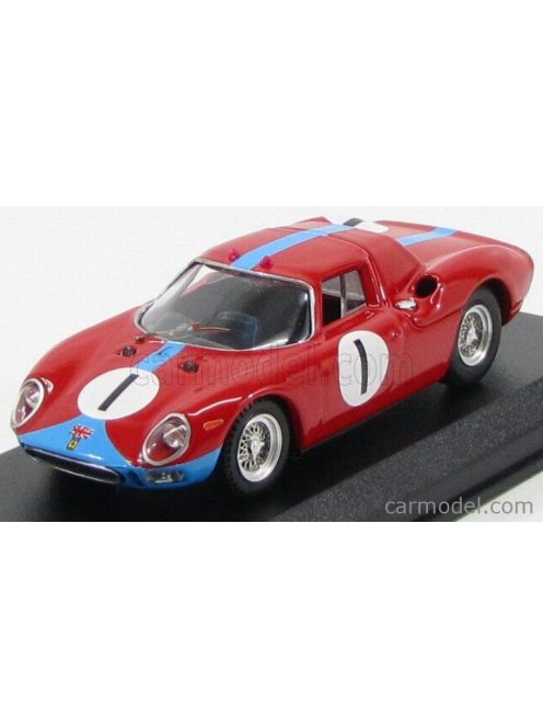 Best-Model - Ferrari 250Lm Coupe N 1 Kyalami 1964 Piper - Maggs Red Light Blue