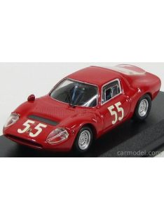   Best-Model - Fiat Abarth Ot1300 Coupe N 55 Monza 1966 Baghetti - Cella - Fischhaber - Furtmayr Red