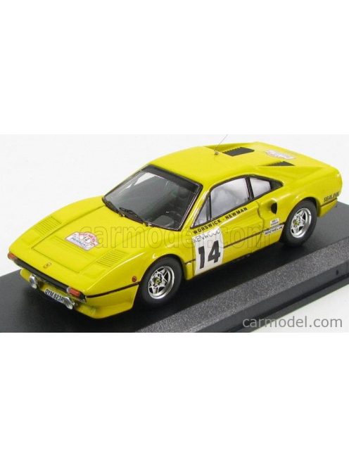 Best-Model - Ferrari 308 Gtb Coupe N 14 Tour De France 1985 Worswick - Newman Yellow