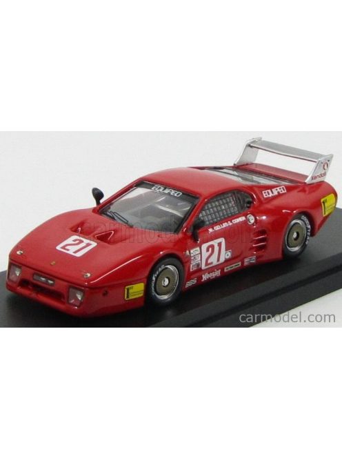 Best-Model - Ferrari 512Bb Lm N 21 Lime Rock 1984 Cohen - Gelles Red