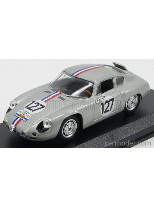 Best-Model - Porsche Abarth Coupe N 127 Tour De France 1961 Bouchet - Aury Silver