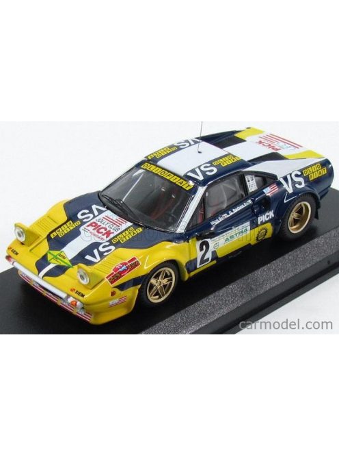 Best-Model - Ferrari 308 Gtb Gr4 N 2 Rally Valli Piacentine 1980 Nico - Barban Yellow Blue