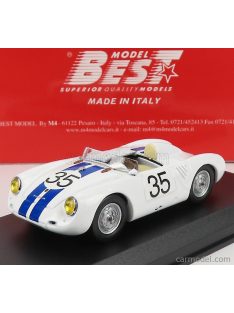   Best-Model - Porsche 550 Rs Spider N 35 24H Le Mans 1957 Hugus - G.De Beaufort White Blue