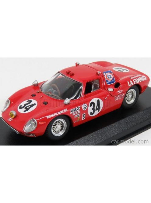 Best-Model - Ferrari 250Lm N 34 Winner Class 24H Daytona 1968 Gunn - Ortega - Merello Red