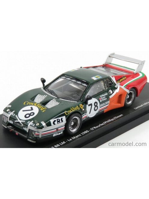 Best-Model - Ferrari 512Bb Lm N 78 24H Le Mans 1980 O'Rourke - Philips - Down Green Red