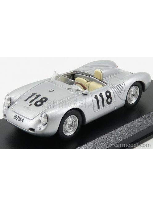 Best-Model - Porsche 550Rs Spider N 118 2Nd Targa Florio 1959 Silver