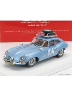   Bestmodel - Jaguar E-Type Coupe (Night Version) N 104 Rally Montecarlo 1965 H.Pinder - C.Pollard Light Blue