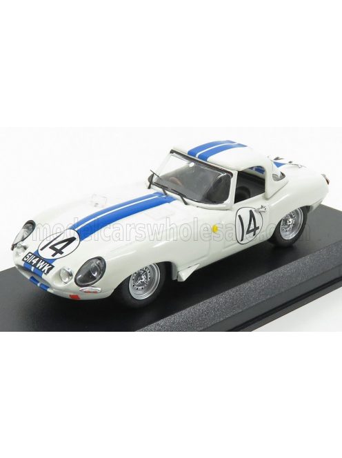 Best-Model - JAGUAR E-TYPE N 14 24h LE MANS 1963 HANSGEN - PABST WHITE BLUE