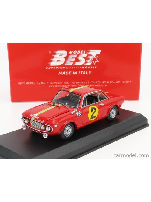 Best-Model - Lancia Fulvia 1.3 Hf Coupe N 2 Rally Montecarlo 1967 S.Munari - G.Harris Red