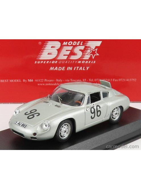 Best-Model - Porsche 356 Carrera Abarth N 96 Targa Florio 1961 Linge - Von Hanstein Silver