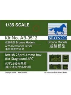 Bronco Models - WWII British 25prd ammo box set