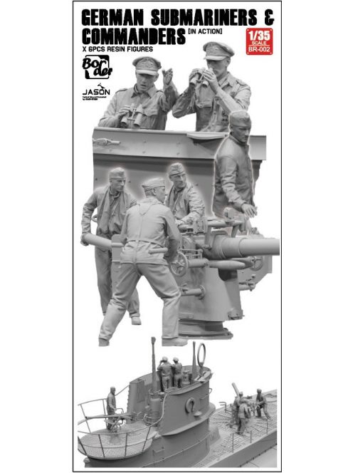 Border Model - 1/35 German Submariners & Commanders (in action) (6 Pcs.) - Border Model