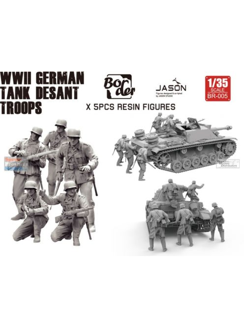 Border Model - 1/35 WWII German Tank Desant Troops - Border Model