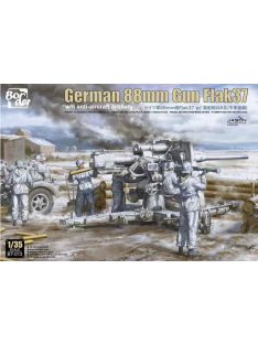   Border Model - German 88Mm Gun Flak36 W/6 Anti-Aircraft Artillery Crew Members