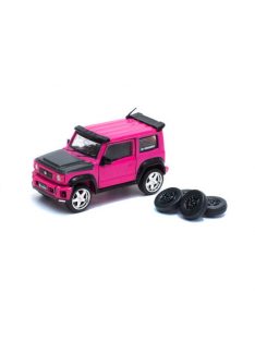   Bm-Creations - 1:64 Lb Nation Suzuki G Mini Glitter Dark Pink Lhd, Glitter Dark Pink With Extra Set Of Rim And Tire