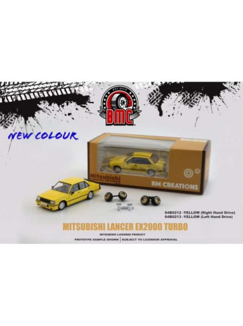 Bm-Creations - 1:64 Mitsubishi Lancer Ex2000 Turbo, Yellow