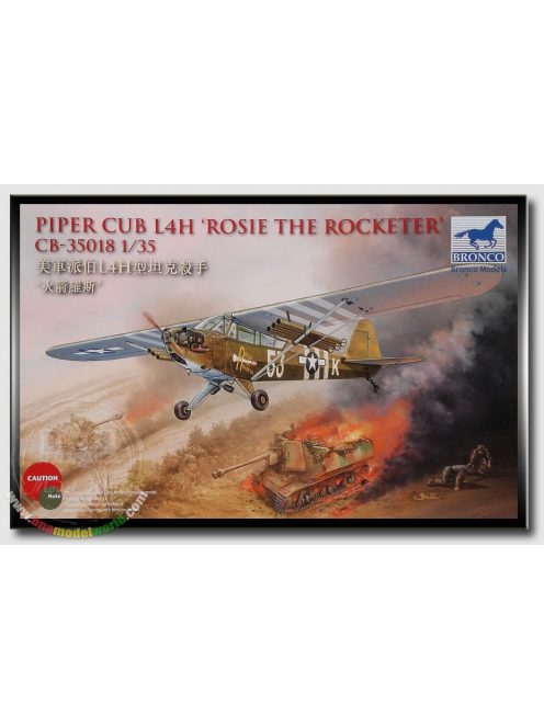 Bronco Models - Piper Cub L4H Rosie the Rocketer