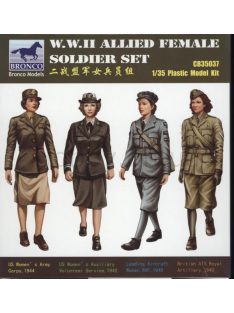 Bronco Models - W.W.II Allied Female Soldier Set(4 Figur