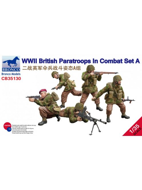 Bronco Models - WWII British Paratroops in Combat Set A