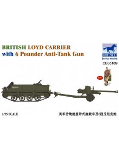   Bronco Models - British Loyd Carrier with 6 Poundener Anti-Tank Gun