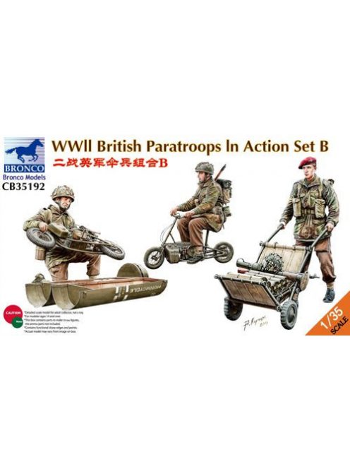 Bronco Models - WWII British Parattroops In Action Set B