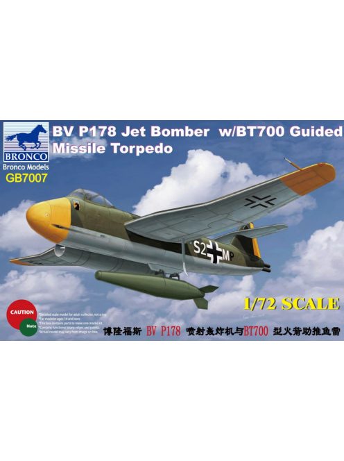 Bronco Models - Blohm & Voss BV P178 Jet Bomber w/BT700 Guided Missile Torpedo