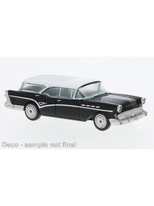 Brekina - Buick Century Caballero, schwarz/weiss, 1957, 1:87