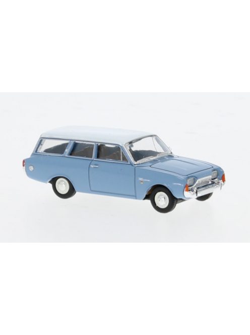 Brekina - Ford Taunus P3 Turnier, hellblau/weiss, 1964, 1:87