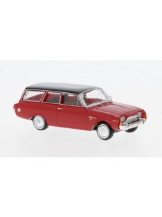   Brekina - Brekina, Ford Taunus P3 Turnier, rot/schwarz, 1964, 1:87