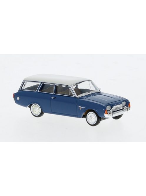 Brekina - Brekina, Ford Taunus P3 Turnier, blau/weiss, 1964, 1:87