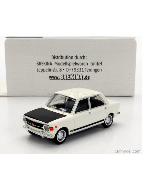 Brekina Plast - Fiat 128 1969 White Black