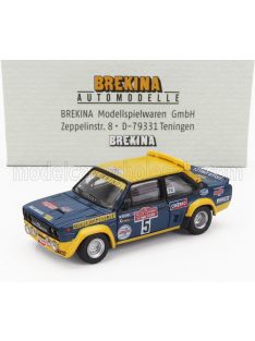   Brekina - FIAT 131 ABARTH N 5 RALLY SANREMO 1977 WALTER ROHRL - WILLI PETER PITZ BLUE YELLOW