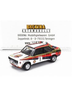   Brekina - FIAT 131 ABARTH N 1 WINNER RALLY HUNSRUECK 1980 WALTER ROHRL - CHRISTIAN GEISTDORFER WHITE RED BLACK GOLD