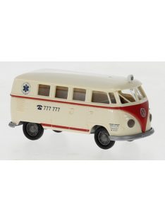 Brekina - Brekina, VW T1b Kombi, 1960, Ambulanz Aicher, 1:87