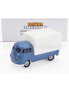 Brekina - VOLKSWAGEN T1b PICK-UP TELONATO 1960 BLUE WHITE