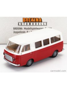 Brekina Plast - Fiat 238 Minibus 1966 Red White