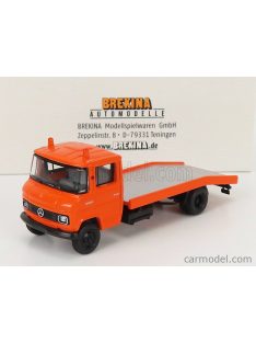   Brekina Plast - Mercedes Benz L608D Truck 1980 - Carro Attrezzi - Wrecker Road Service Orange Black