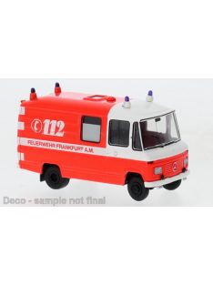   Brekina - Brekina, Mercedes L 508 RTW FW Frankfurt, rot/weiss, 1970, Feuerwehr Frankfurt, 1:87