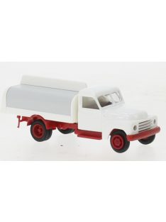   Brekina - Brekina, Hanomag L 28 Getränkeaufbau, weiss/rot, 1950, 1:87