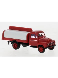   Brekina - Brekina, Borgward B 1500 Getränkeaufbau, rot/schwarz, 1954, 1:87